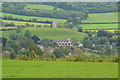 View over Bruton from Creech Hill Farm