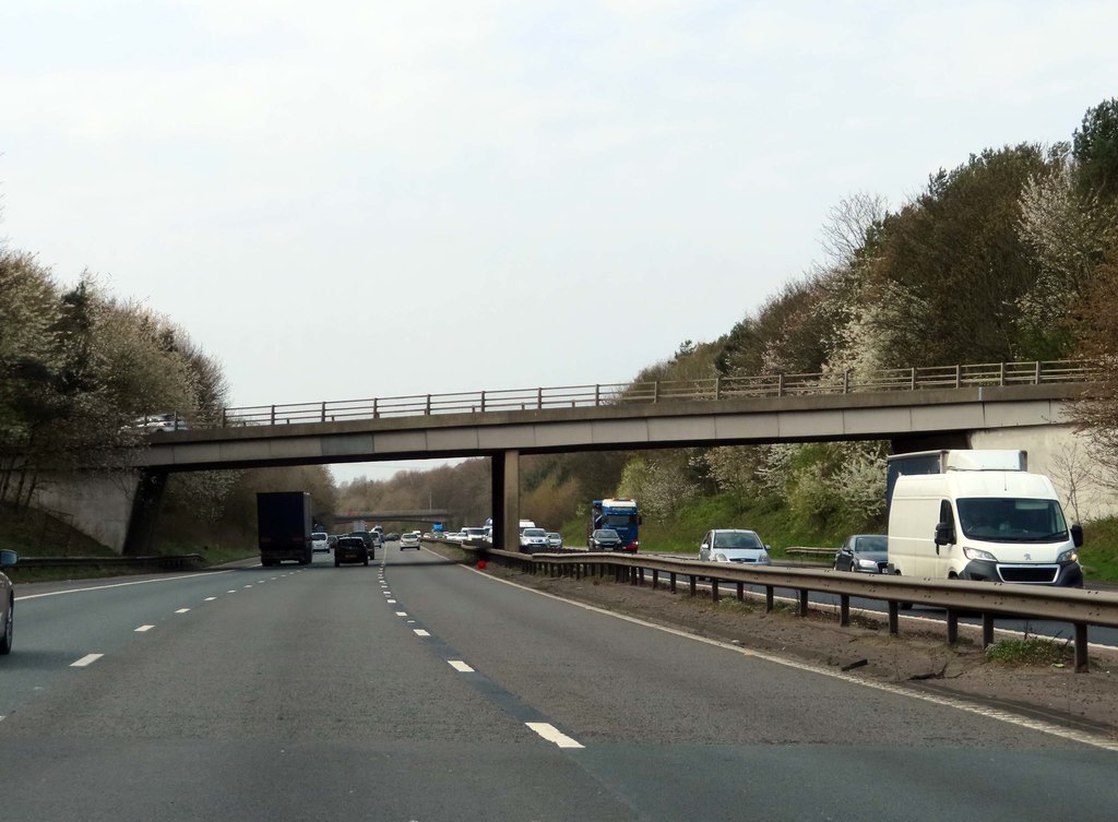 The M56 runs under Chester Road © Steve Daniels :: Geograph Britain and ...