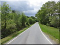 A section of lochside tree-lined road (A861) at Blaich