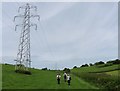 Power line near Pyleigh