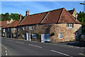 Cottages opposite the George Inn, Croscombe