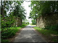 Bridge abutments of disused railway 