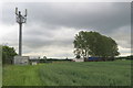 Telephone mast and transport depot