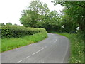 Bend in the road towards Betton