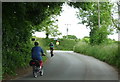 Cyclists near Betton Hall