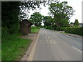 Bus stop and shelter on Meece Road, Coldmeece