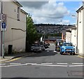 One-way street towards Aberbargoed Primary School