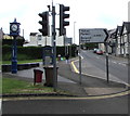 Ystrad Mynach and Bargoed direction sign in Aberbargoed