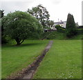 Path through a green, Aberbargoed