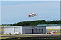 NS3727 : Bristow Coast Guard Hangar - Glasgow Prestwick Airport by Ian Rainey