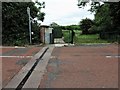 Metal and concrete strip crossing The Clappers, Robertsbridge