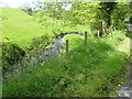 A meandering minor tributary of the County Water River