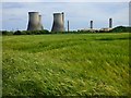 Farmland and cooling towers, Sutton Courtenay