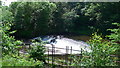 Weir on the River Kelvin near Queen Margaret Bridge