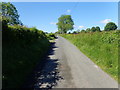 View South along Old Road, Tullyvallan TD