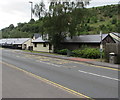 Shelterless bus stop in New Tredegar