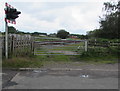 Gate between road and railway, Alrewas