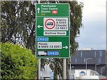 SJ8989 : Signage on Wellington Road South by Gerald England