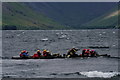 NY1404 : Canoes on Wast Water by Peter Trimming