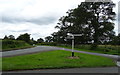 Old road sign, Mollington