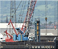 J3677 : Crawler cranes, VT2, Belfast harbour (June 2019) by Albert Bridge