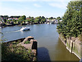 Looking out over former gravel workings lock