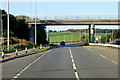 NO9093 : Bridge over the A92 at Newtonhill by David Dixon
