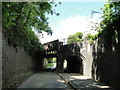 Railway bridge over the road to The Lizard, Wymondham