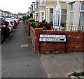 JSF Self Storage direction sign,  Hawarden Road, Newport