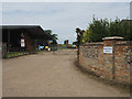 Hall Farm gated entrance