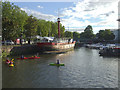 An evening training on the water