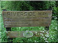 A Riverside Way Board near Colney Street