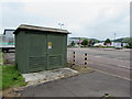 Electricity substation at the edge of Gallagher Retail Park, Caerphilly 