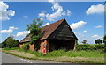 Brick built barn on Copyholt Lane