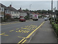 Glasllwch Crescent bus stop, Newport