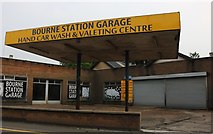 TF0919 : Bourne Station Garage by David Howard