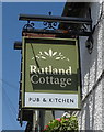 Sign for the Rutland Cottage, Ilkeston