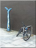 NS5866 : Millennium milepost and cycle at Cowcaddens Subway by Alan Murray-Rust