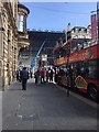 NS5965 : Sightseers by a sightseeing bus, Queen Street, Glasgow by Robin Stott