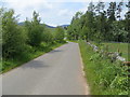 Minor road between Auchenleish Farm and Auchenleish House