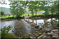 NY1700 : Ford and Stepping Stones on River Esk by John Walton