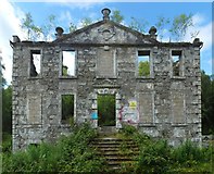 NS3881 : The ruins of Woodbank House by Lairich Rig