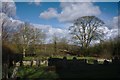 Churchyard and hills