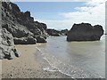 NW9856 : Coastal rocks by Oliver Dixon