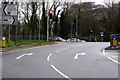 Traffic lights at the western end of Broadway, Pontypridd