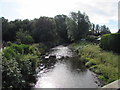 Downstream along the Afon Lwyd, Ponthir