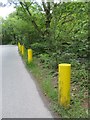 Bollards at the side of the road, Bethesda