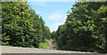 Railway line to Brighouse seen from a bridge near Station Road, Bradley