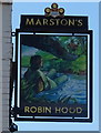 Sign for the Robin Hood public house, Overseal