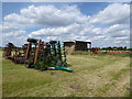 SU2897 : Barn and farm machinery near Northfield Farm by Vieve Forward